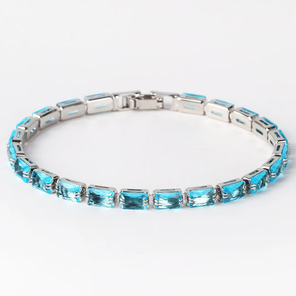 Wholesale Women's Colorful Zircon Bracelet With Electroplating And Niche Design