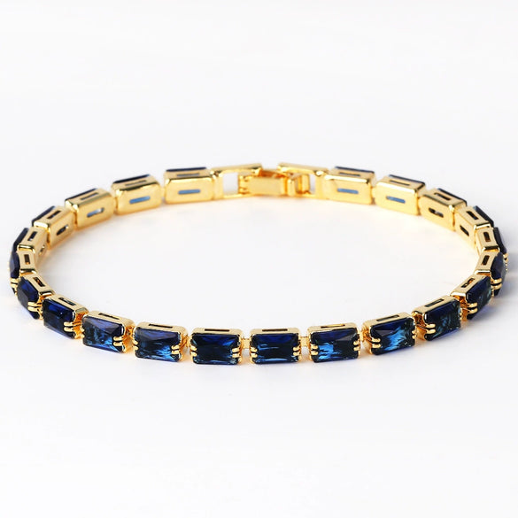 Wholesale Women's Colorful Zircon Bracelet With Electroplating And Niche Design