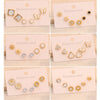 Wholesale Women's Compact Geometric Round Stainless Steel Earrings With Heart Shape Pattern And Electroplating