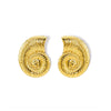 Wholesale Women's Conch Geometric Woven 316L Stainless Steel Earrings Plated 18K Gold