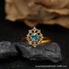 Wholesale Women's Cool Style Geometric S925 Sterling Silver 18K Gold Plated Gem Set Earrings