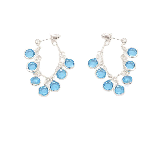 Wholesale Women's Copper Alloy Geometric Zircon Stud Earrings With Sweet Style