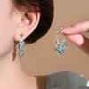 Wholesale Women's Copper Alloy Geometric Zircon Stud Earrings With Sweet Style