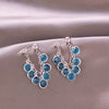 Wholesale Women's Copper Alloy Geometric Zircon Stud Earrings With Sweet Style