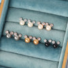 Wholesale Women's Copper Alloy Inlaid Mickey Head Pearl Earrings