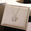 Wholesale Women's Copper And Titanium Steel Butterfly Pendant Necklace With Real Gold Plating And Enhanced Color Retention Sweet Style Cross Chain