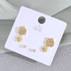 Wholesale Women's Copper Animal Dragonfly Cat Ear Jewelry Electroplated Small Fresh Style Earrings Card Set