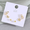 Wholesale Women's Copper Animal Dragonfly Cat Ear Jewelry Electroplated Small Fresh Style Earrings Card Set