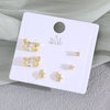 Wholesale Women's Copper Animal Dragonfly Cat Ear Jewelry Electroplated Small Fresh Style Earrings Card Set