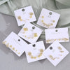 Wholesale Women's Copper Animal Dragonfly Cat Ear Jewelry Electroplated Small Fresh Style Earrings Card Set