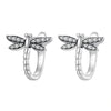 Wholesale Women's Copper Animal Zirconia U Shape Cute Earrings