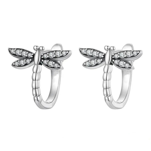 Wholesale Women's Copper Animal Zirconia U Shape Cute Earrings