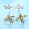 Wholesale Women's Copper Animal Zirconia U Shape Cute Earrings