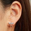 Wholesale Women's Copper Animal Zirconia U Shape Cute Earrings