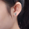 Wholesale Women's Copper Animal Zodiac Panda Bow Zircon Earrings