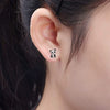 Wholesale Women's Copper Animal Zodiac Panda Bow Zircon Earrings