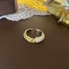 Wholesale Women's Copper Animal Zodiac Snakeshaped Open Ring With Electroplating Design