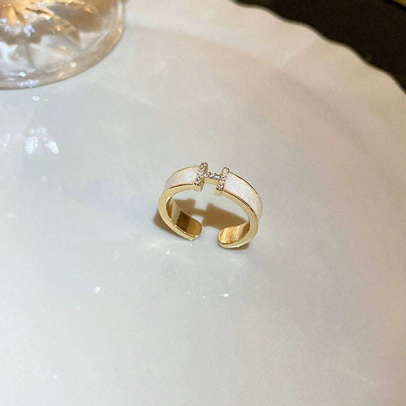 Wholesale Women's Copper Animal Zodiac Snakeshaped Open Ring With Electroplating Design