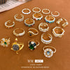 Wholesale Women's Copper Animal Zodiac Snakeshaped Open Ring With Electroplating Design