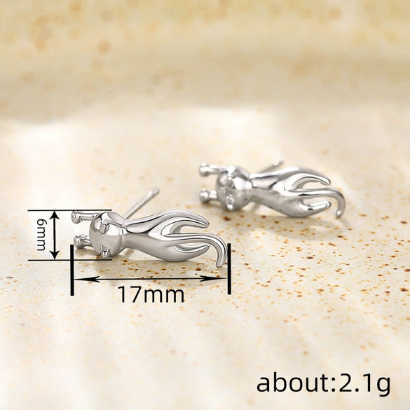 Wholesale Women's Copper Animal Zodiac Style Electroplated Cute Earrings