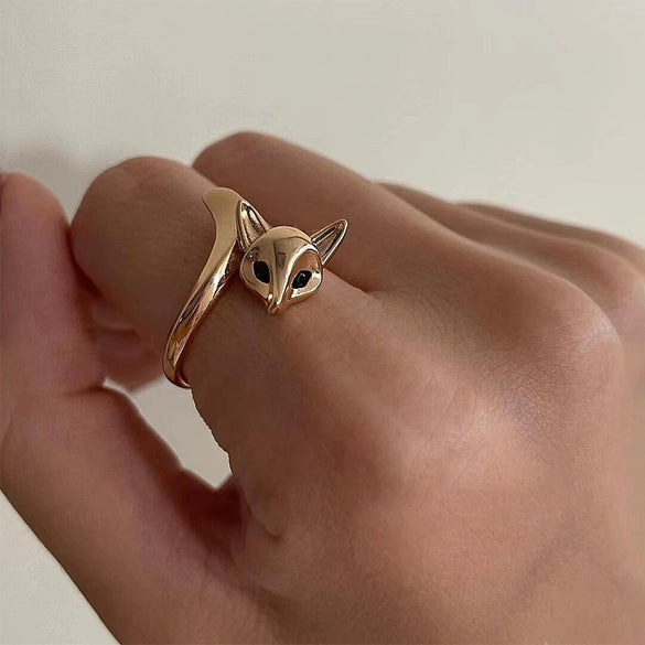 Wholesale Women's Copper Animals Zodiac Electroplated Opening Adjustable Ring