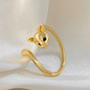 Wholesale Women's Copper Animals Zodiac Electroplated Opening Adjustable Ring