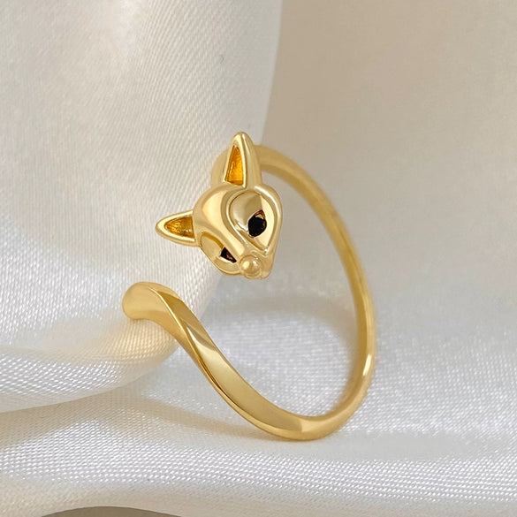 Wholesale Women's Copper Animals Zodiac Electroplated Opening Adjustable Ring