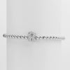 Wholesale Women's Copper Beaded Stringline Bracelet With Microinlaid Letters Numbers Text And Electroplating Treatment