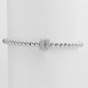 Wholesale Women's Copper Beaded Stringline Bracelet With Microinlaid Letters Numbers Text And Electroplating Treatment