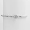 Wholesale Women's Copper Beaded Stringline Bracelet With Microinlaid Letters Numbers Text And Electroplating Treatment
