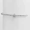 Wholesale Women's Copper Beaded Stringline Bracelet With Microinlaid Letters Numbers Text And Electroplating Treatment