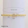Wholesale Women's Copper Beaded Stringline Bracelet With Microinlaid Letters Numbers Text And Electroplating Treatment
