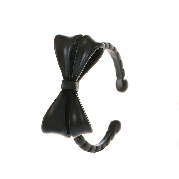 Wholesale Women's Copper Bow Open Ring With Electroplating