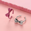 Wholesale Women's Copper Bow Open Ring With Electroplating