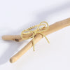 Wholesale Women's Copper Bow Twist Ring With Electroplating Sweet Minimalist Style