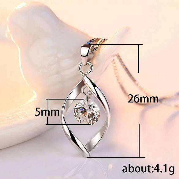 Wholesale Women's Copper Box Chain Necklace With Mixed Gem Inlay And Geometric Design
