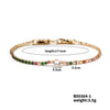 Wholesale Women's Copper Bracelet Inlaid With Zircon Geometric Pattern Electroplated Light Luxury Style