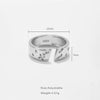 Wholesale Women's Copper Brushed Diamondencrusted Geometric Opening Ring With Platinum And 18K Gold Electroplating Light Luxury Highend Cool Style