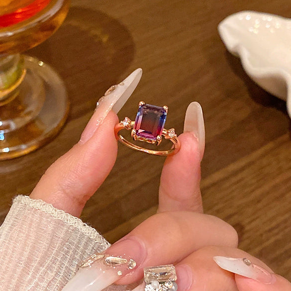 Wholesale Women's Copper Butterfly And Bow Open Ring With Electroplating Processing