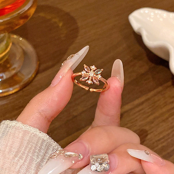 Wholesale Women's Copper Butterfly And Bow Open Ring With Electroplating Processing