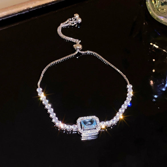 Wholesale Women's Copper Butterfly Animal Zodiac Zirconia Inlayed Bracelet With Light Luxury Niche Cold Wind Personality Joker Temperament