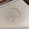 Wholesale Women's Copper Butterfly Animal Zodiac Zirconia Inlayed Bracelet With Light Luxury Niche Cold Wind Personality Joker Temperament