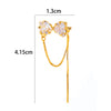 Wholesale Women's Copper Butterfly Cartilage Ear Clip Microinlaid Zircon Geometric Electroplated Fashion Ear Clip