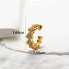 Wholesale Women's Copper Butterfly Cartilage Ear Clip Microinlaid Zircon Geometric Electroplated Fashion Ear Clip