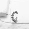 Wholesale Women's Copper Butterfly Cartilage Ear Clip Microinlaid Zircon Geometric Electroplated Fashion Ear Clip