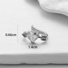 Wholesale Women's Copper Butterfly Cartilage Ear Clip Microinlaid Zircon Geometric Electroplated