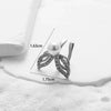 Wholesale Women's Copper Butterfly Cartilage Ear Clip With Microinlaid Zircon And Geometric Pattern Electroplated