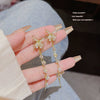 Wholesale Women's Copper Butterfly Earrings Inlaid Zircon Animals Style