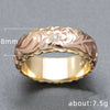Wholesale Women's Copper Carved Flower Ring With Electroplating