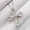 Wholesale Women's Copper Clavicle Necklace With Mixed Gem Inlay Geometric Style Electroplated Ochain Pendant With Letters Numbers Text